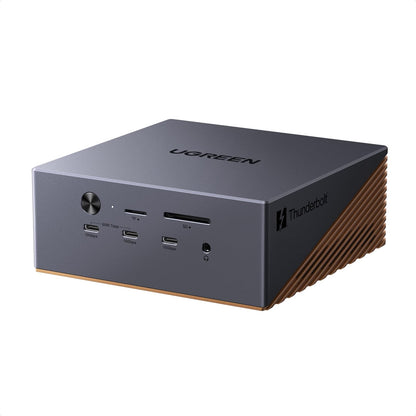 UGREEN Maxidok Thunderbolt 5 Docking Station 17-in-1 mit SSD-Gehäuse aus Zink-Aluminium