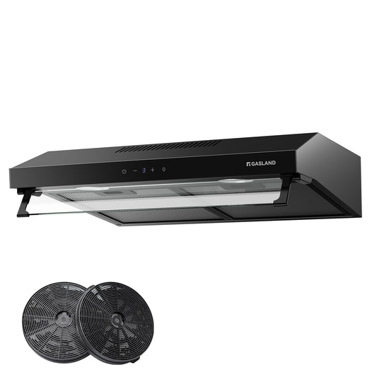 GASLAND UC60BS Unterbau Dunstabzugshaube 60cm - Schwarz Umluft. Filtert Kochdünste als Unterbaugerät.