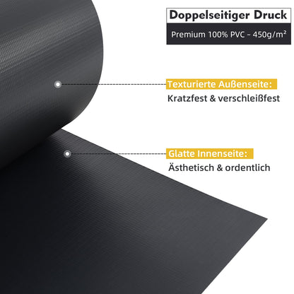 Sekey Sichtschutzstreifen PVC für Doppelstabmatten 35 m Anthrazit