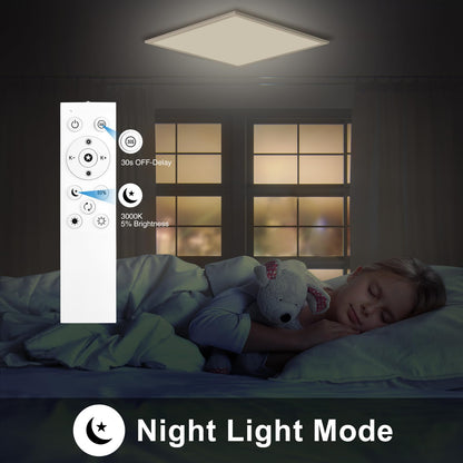 Oraymin LED Panel Deckenleuchte - RGB Dimmbar 45x45 cm