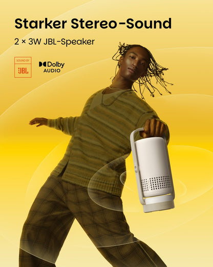 XGIMI Vibe One Mini-Beamer mit Akku, 1080p, Google TV, JBL Sound