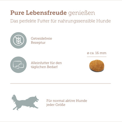 MERA Pure Sensitive Truthahn & Kartoffeln Trockenfutter 12,5 kg