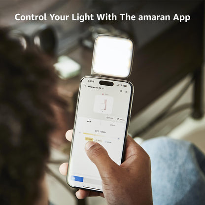 amaran Go Mini-Handylicht, magnetische LED-Leuchte, Charcoal