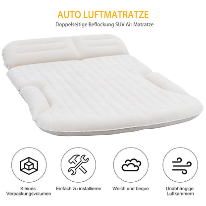 KMZ Automatratze für Rückbank & Kofferraum – Beige/Kaffee