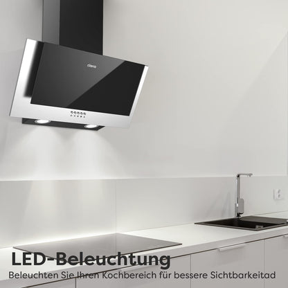 CIARRA CBCB6736C Kopffreie Schräghaube 60 cm - Schwarz