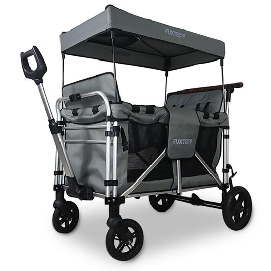 FUXTEC FX-CTXL900 Bollerwagen faltbar - Grau mit Dach