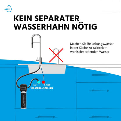 HappyFilter Kalk Wasserfilter 2 Untertischfilter – Quick Change