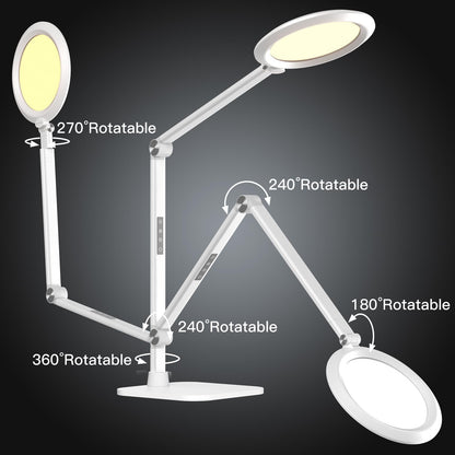 LED Schreibtischlampe Tageslicht 18W – Dimmbar, 4 Farbmodi