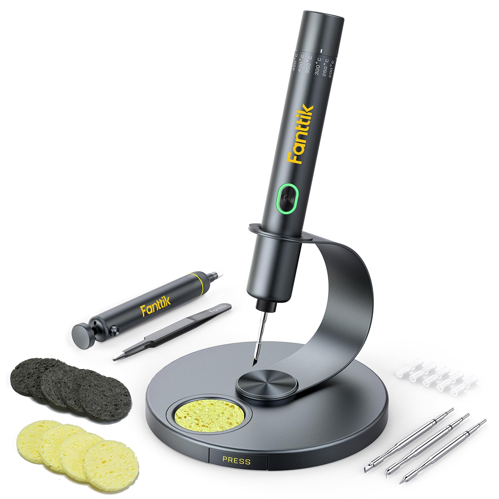 Fanttik T1 Max Präzisions Lötkolben Set - C210 Spitzen. Lötkolben mit C210 Lötspitzen zum präzisen Löten an Elektronik.