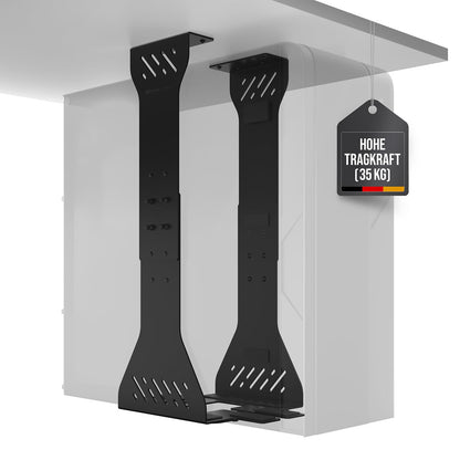 Ultimate Setup PC Halterung, unter Schreibtisch, bis 35 kg, schwarz