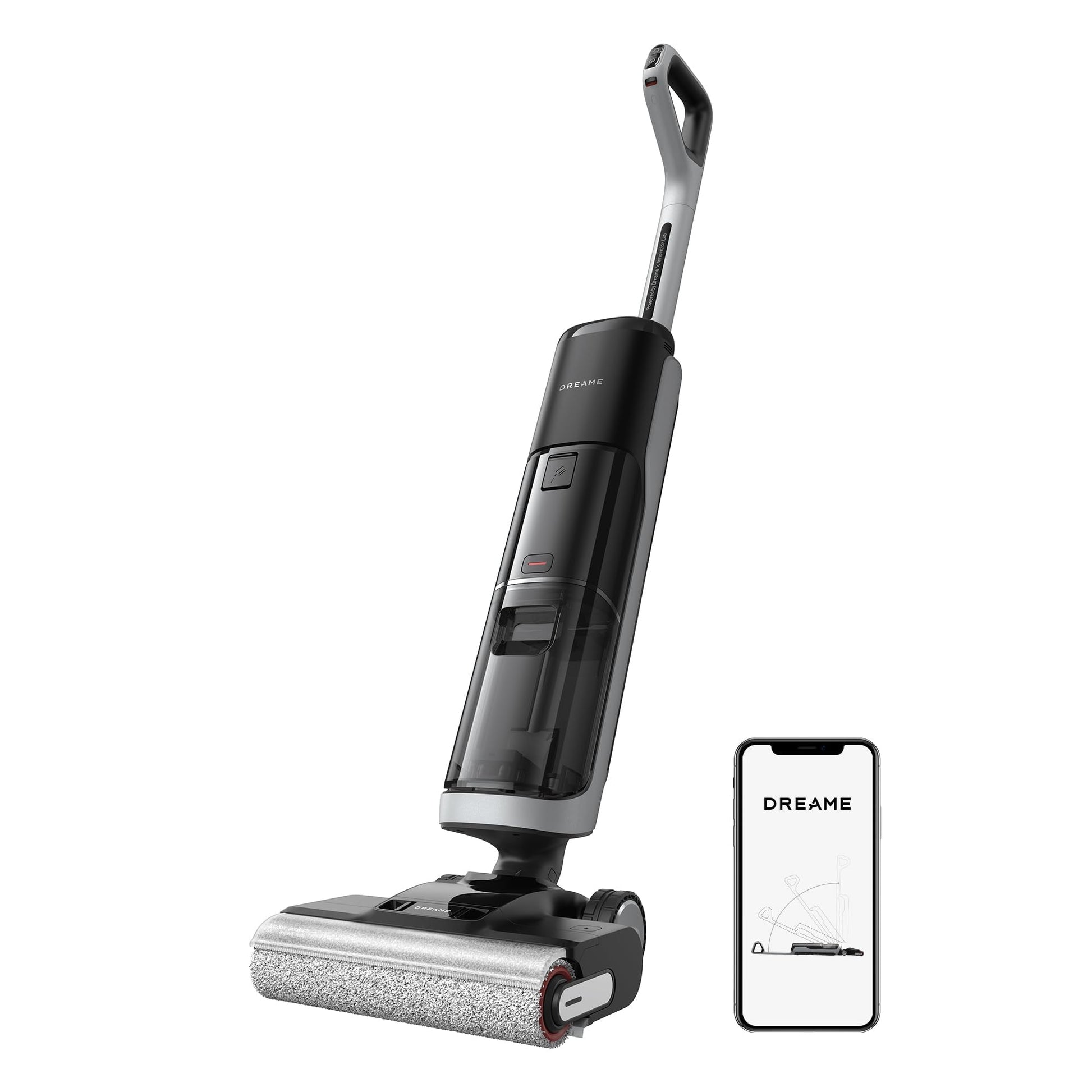 Dreame H14 Pro Nass- und Trockensauger mit 180° Lie-Flat Funktion. Upright-Gerät für die Nass-/Trocken-Bodenreinigung.