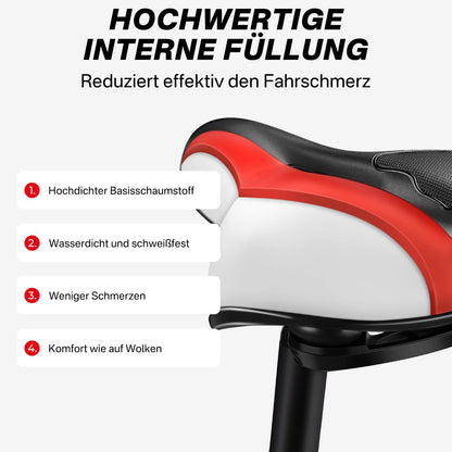 YOUNGDO Gel Fahrradsattel, ergonomisch, mit wasserdichter Abdeckung
