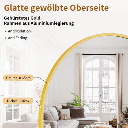 Koonmi Ganzkörperspiegel Bogenspiegel - 171x76 cm Gold