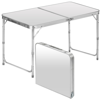 GOODS+GADGETS Klapptisch 120 x 60 cm weiss höhenverstellbar