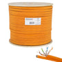 Premium X CAT 7 Netzwerkkabel 100 m Duplex Verlegekabel S/FTP Kupfer, oranger Aussenmantel
