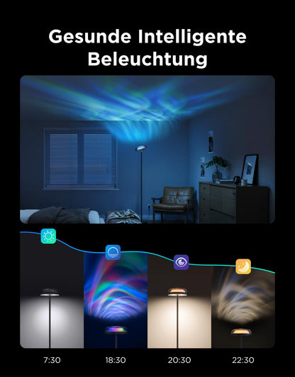 Govee Stehlampe RGBICWW Deckenfluter mit Wellenbeleuchtung H60B0
