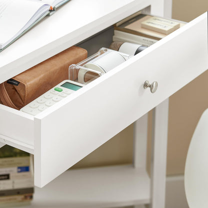 SoBuy FWT31-W Ecktisch Schreibtisch Computertisch Weiss