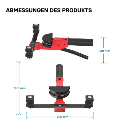 Wiltec Rohrbiegemaschine manuell 14-32mm - Biegeradius bis 90 Grad
