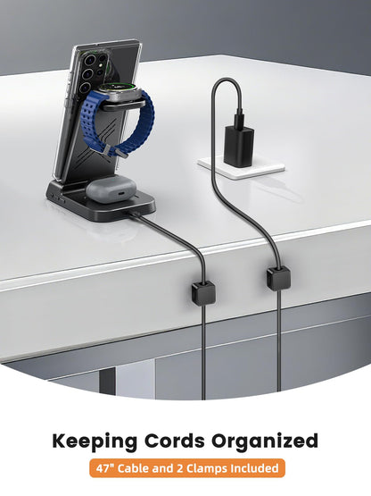 NeotrixQI XF-C01 3-in-1 kabellose Ladestation für Samsung Galaxy