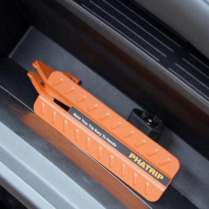 PHATRIP Auto Türstufe klappbar, Türschritt bis 180 kg, orange