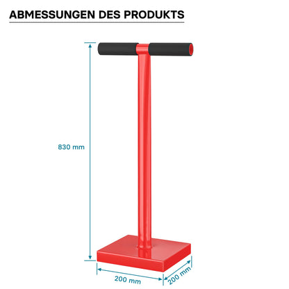 Wiltec Bodenverdichter 11,5 kg Handstampfer aus Stahl mit T-Griff