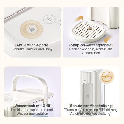 Bear Heisswasserspender 3 Liter - 2050W Schnellkochfunktion