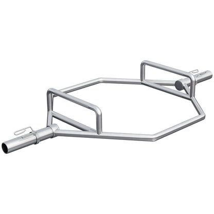 GORILLA SPORTS® Hexagon Trap Bar Olympia - 50 mm verchromt. Hexagonale Hantel für Krafttraining, Deadlifts und Shrugs.
