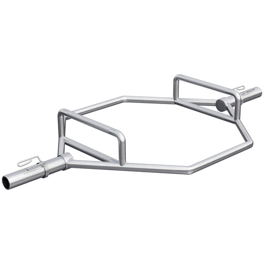 GORILLA SPORTS® Hexagon Trap Bar Olympia - 50 mm verchromt. Hexagonale Hantel für Krafttraining, Deadlifts und Shrugs.