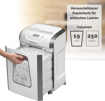 Fellowes Powershred FS-12C Aktenvernichter Partikelschnitt Weiss