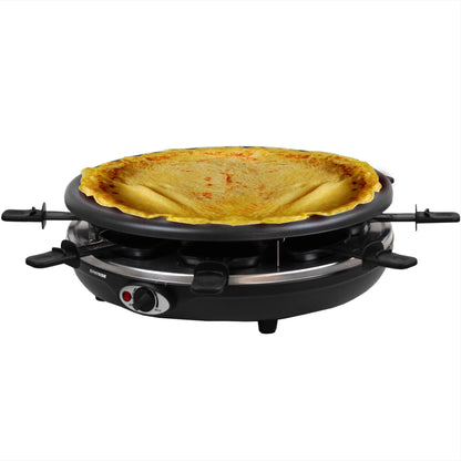Syntrox Germany RAC-1350W-Waadt Raclette-Fondue-Heissstein für 8 P.