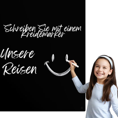 Unsere Reichen Magnettafel Metall Magnetboard - Schwarz 80x50cm