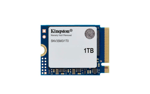 Kingston NV3 NVMe PCIe 4.0 Interne SSD - 1TB M.2 2230: schwarze M.2-Platine. Schneller Datenspeicher für PCs.