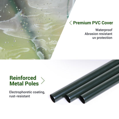 Ohuhu Tomatengewächshaus Begehbar 200x77x170 cm