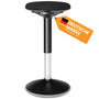 SONGMICS Dynamischer Sitz-Stehhocker OSC05BK, schwarz, höhenverstellbar mit dynamischem Stand. Fördert aktive Haltung am Schreibtisch.