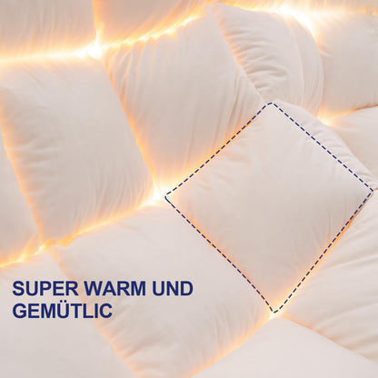 Uniency Daunendecke Winterdecke Extra Warm 2000g - 155x220 cm