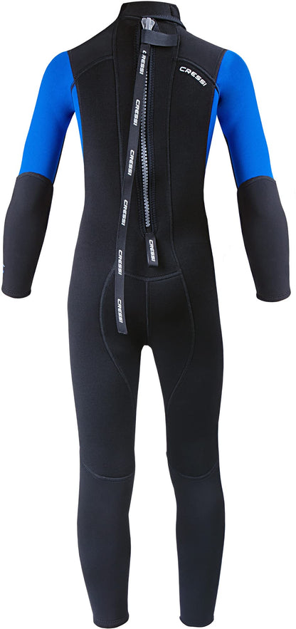 Cressi Morea Jr Monopiece Kinder Neoprenanzug 3mm - Schwarz/Blau XL