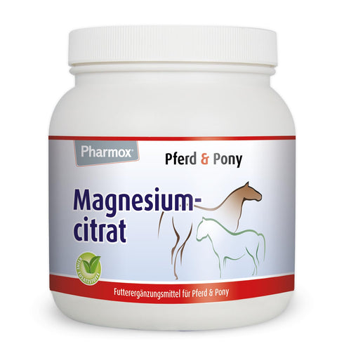 Pharmox Pferd & Pony Magnesiumcitrat Pulver hochdosiert 1500 g, Pulver für Pferde und Ponys