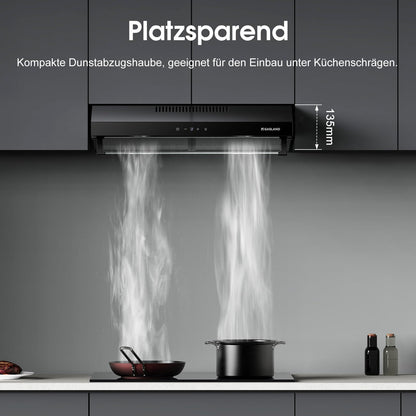 GASLAND UC60BS Unterbau Dunstabzugshaube 60cm - Schwarz Umluft