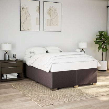 vidaXL Polsterbett Bettgestell 160x200cm - Dunkelbraun Stoff
