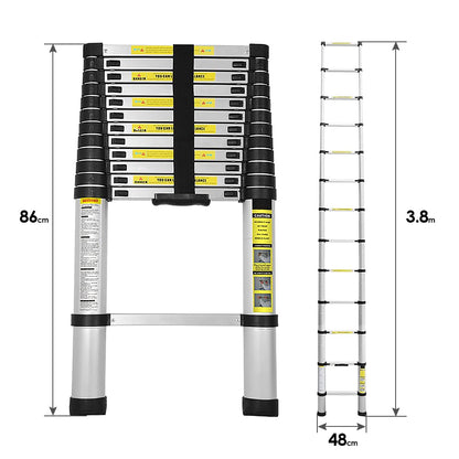 Cecaylie Aluminium Teleskopleiter 3.8m - Mehrzweck