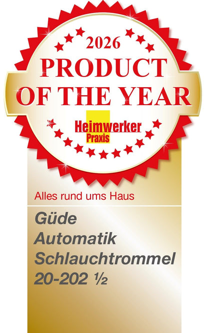 Güde Automatik Schlauchtrommel 20-2-2 mit 20 m Schlauch, Wandmontage