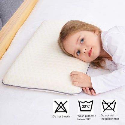 SIKAINI Kinderkissen Memory-Schaum, flach, hypoallergen, 3-10 Jahre
