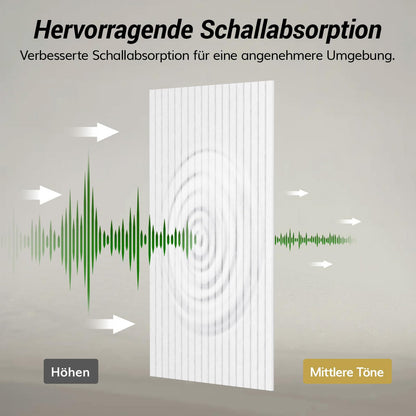 TONOR Akustikpaneele selbstklebend Schalldämmung 8er-Set - Weiss