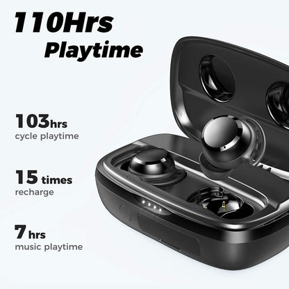 Tribit FlyBuds 3 In-Ear Bluetooth Kopfhörer mit ENC, IPX8, Schwarz