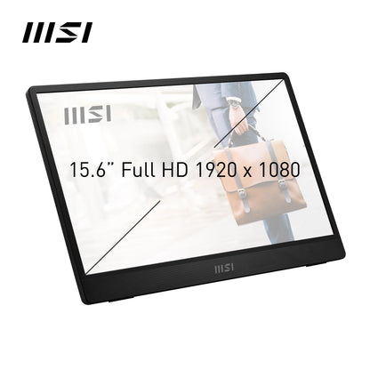 MSI PRO MP161 E2U 15,6 Zoll Full HD IPS Portabler Monitor