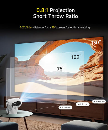 Magcubic Mini Beamer Projektor – 4K elektrischer Fokus