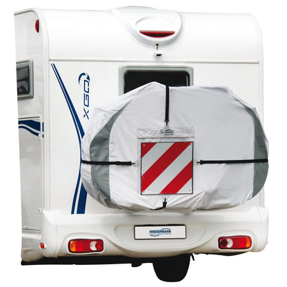 Hindermann Basic Zwoo Fahrradschutzhülle für 2-3 Fahrräder. Graue, rechteckige Schutzhülle zum Witterungsschutz von 2-3 Fahrrädern.