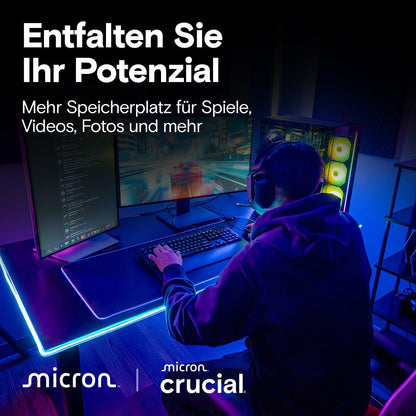 Crucial T710 2TB M.2 NVMe PCIe 5.0 SSD, interne Gen5 Festplatte