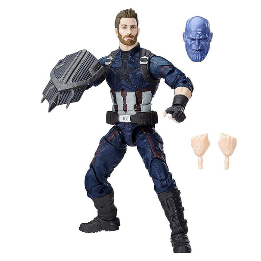 Hasbro Captain America E1387 Legends Series Actionfigur - 2. Wahl. Bewegliche Figur in Rot, Weiß, Blau mit Schild zum Spielen und Sammeln.