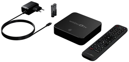 waipu.tv Box 4K Streaming Receiver – beleuchtete Fernbedienung